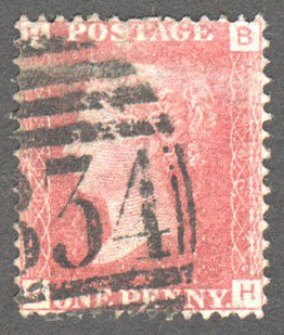 Great Britain Scott 33 Used Plate 146 - BH - Click Image to Close